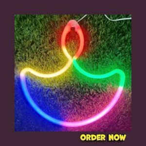 Multicolour Neon Diya (Size: 12 Inch) Diwali Decoration Lighting