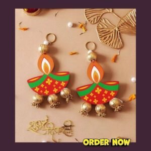 Pair of Beautiful Diya Hanging (1 Pair) Diwali Decoration