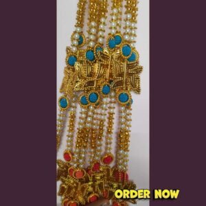 Swastik door hanging golden and multicolor (1 pair) diwali decoration